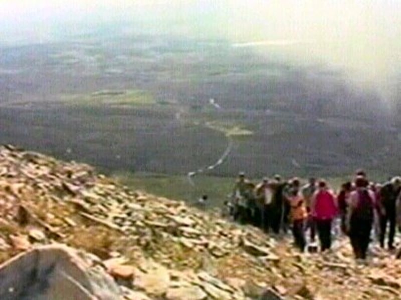 Croagh Patrick - Around 30k people climbed
