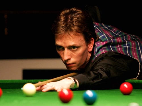 Ken Doherty is focused despite the nightly interruptions from baby Christian