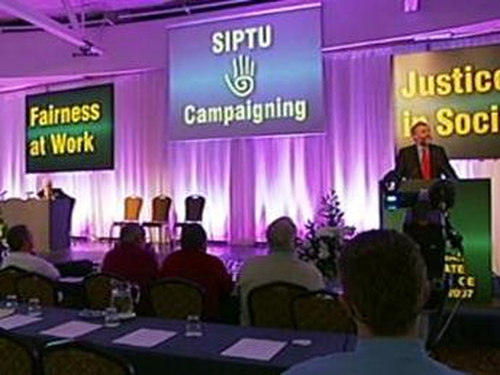 SIPTU conference - Union rights call