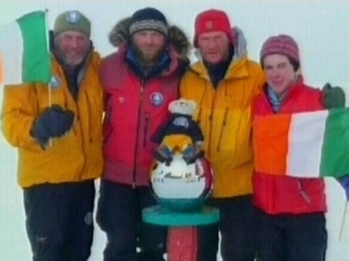 Irish team - Pat Falvey led the Irish team to the South Pole