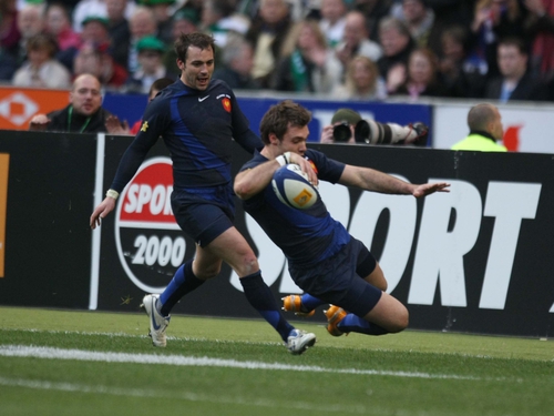 Vincent Clerc scored a first-half hat-trick to set up France's victory