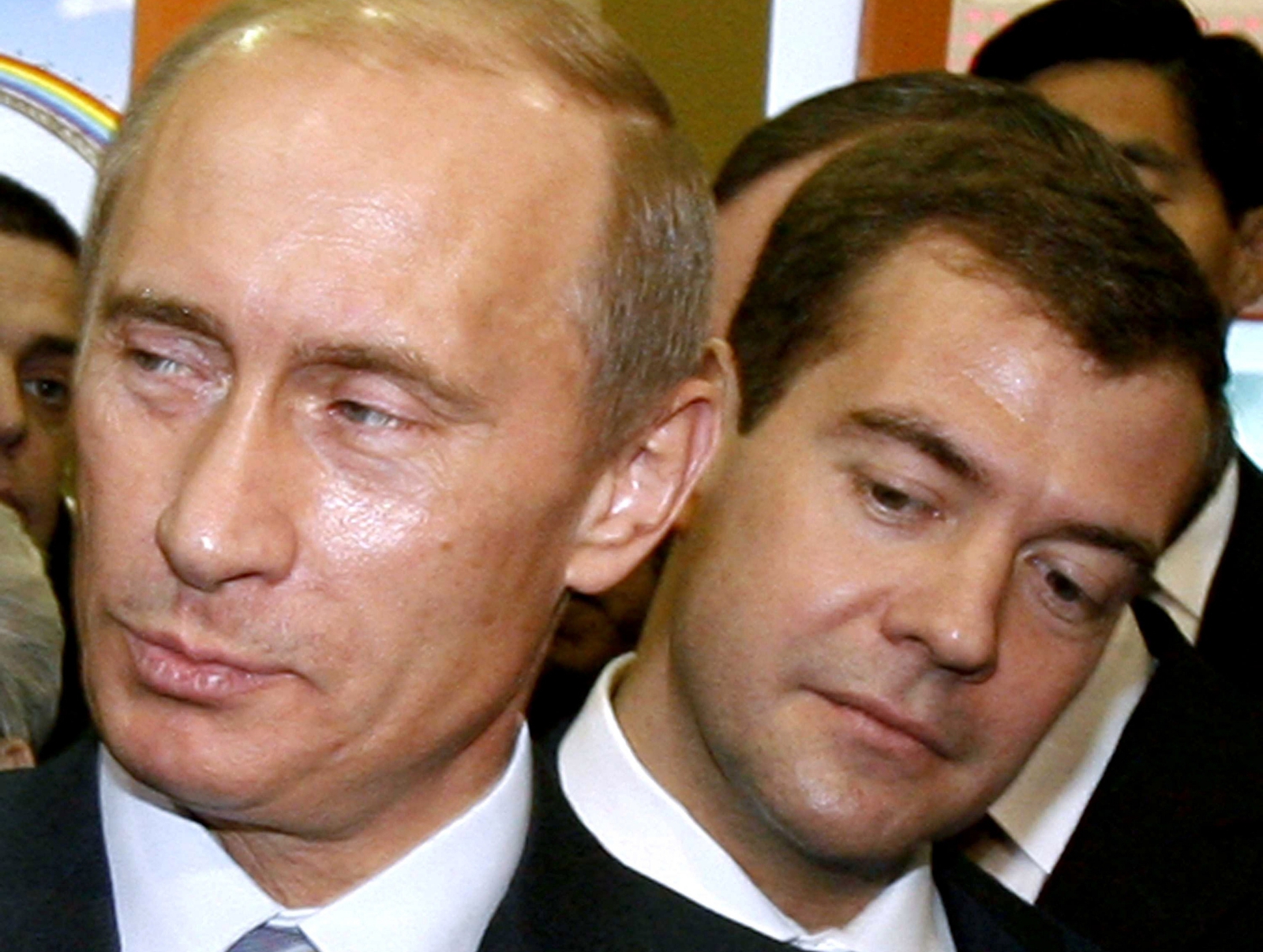 Путин и Медведев любовь