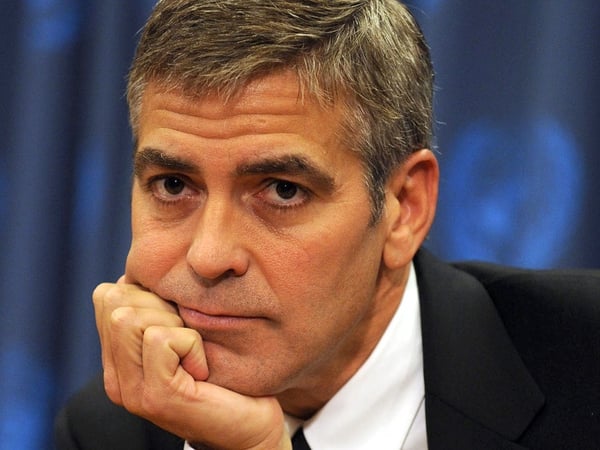 George Clooney - Raised almost $1m for Democratic presidential candidate Barack Obama