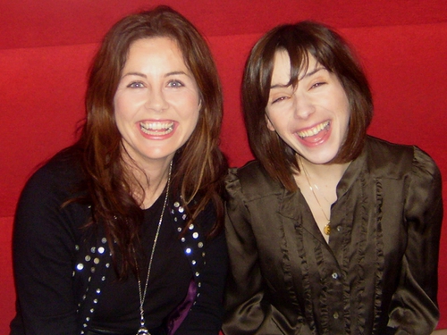 Sally Hawkins pictured with RTÉ Online's Taragh Loughrey-Grant
