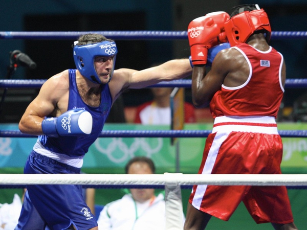 Ken Egan has boxed his way into the quarter-finals at the Olympics
