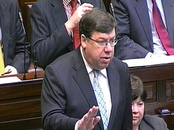 Brian Cowen - Defended Budget cuts
