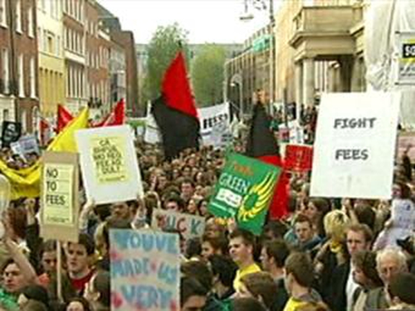 Dublin - Protest outside Leinster House