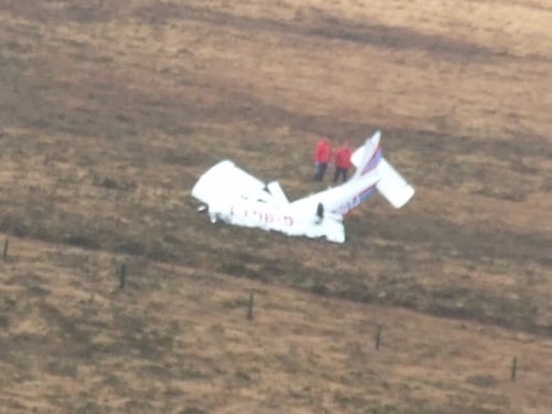 Wicklow - Missing plane found crashed - (pic: Coastguard)