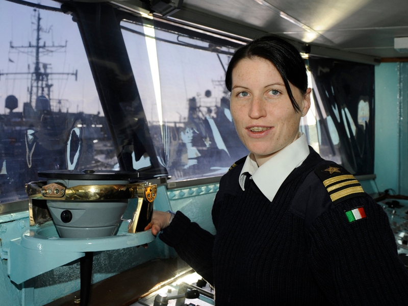 First woman to command naval vessel