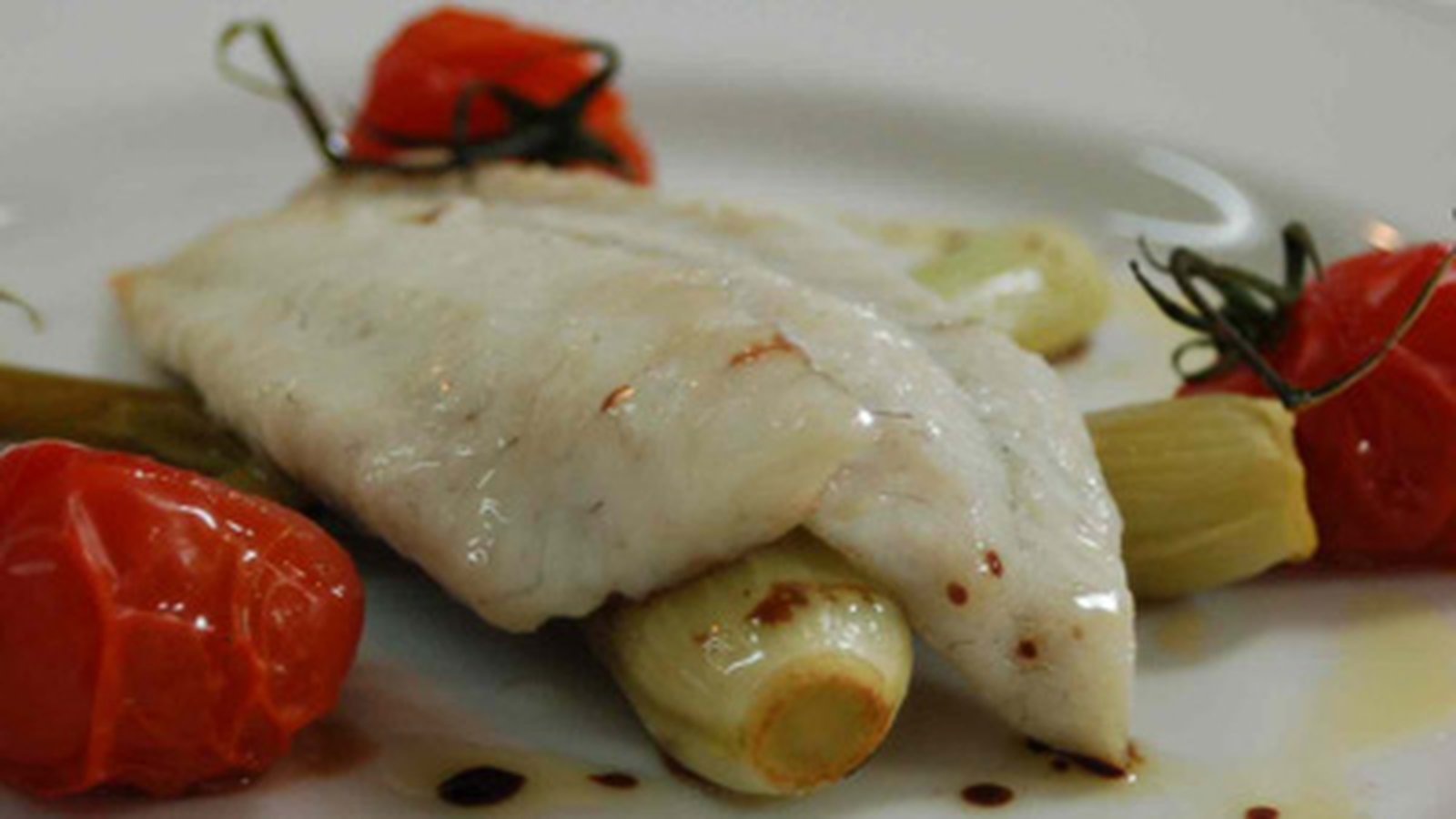 Baked Turbot With Braised Fennel And Vine Tomatoes