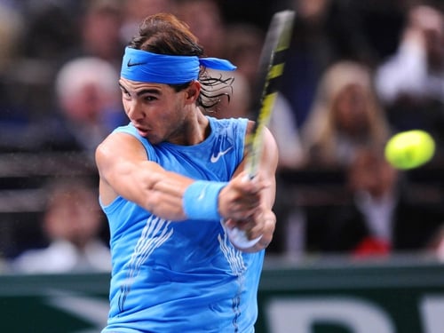 Rafael Nadal powered past his second round opponent in straight sets