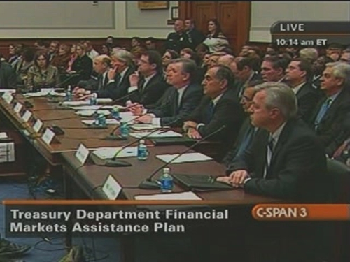 US Banking CEOs - Testified before angry members of the House Financial Services Committee