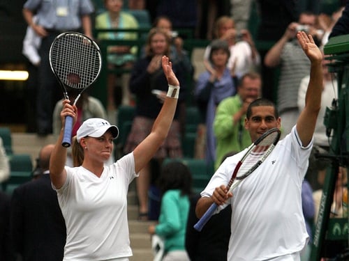 Andy Ram and Vera Zvonareva won the mixed doubles at Wimbledon in 2006