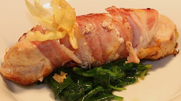 Oven baked chicken breast wrapped in bacon: Heat