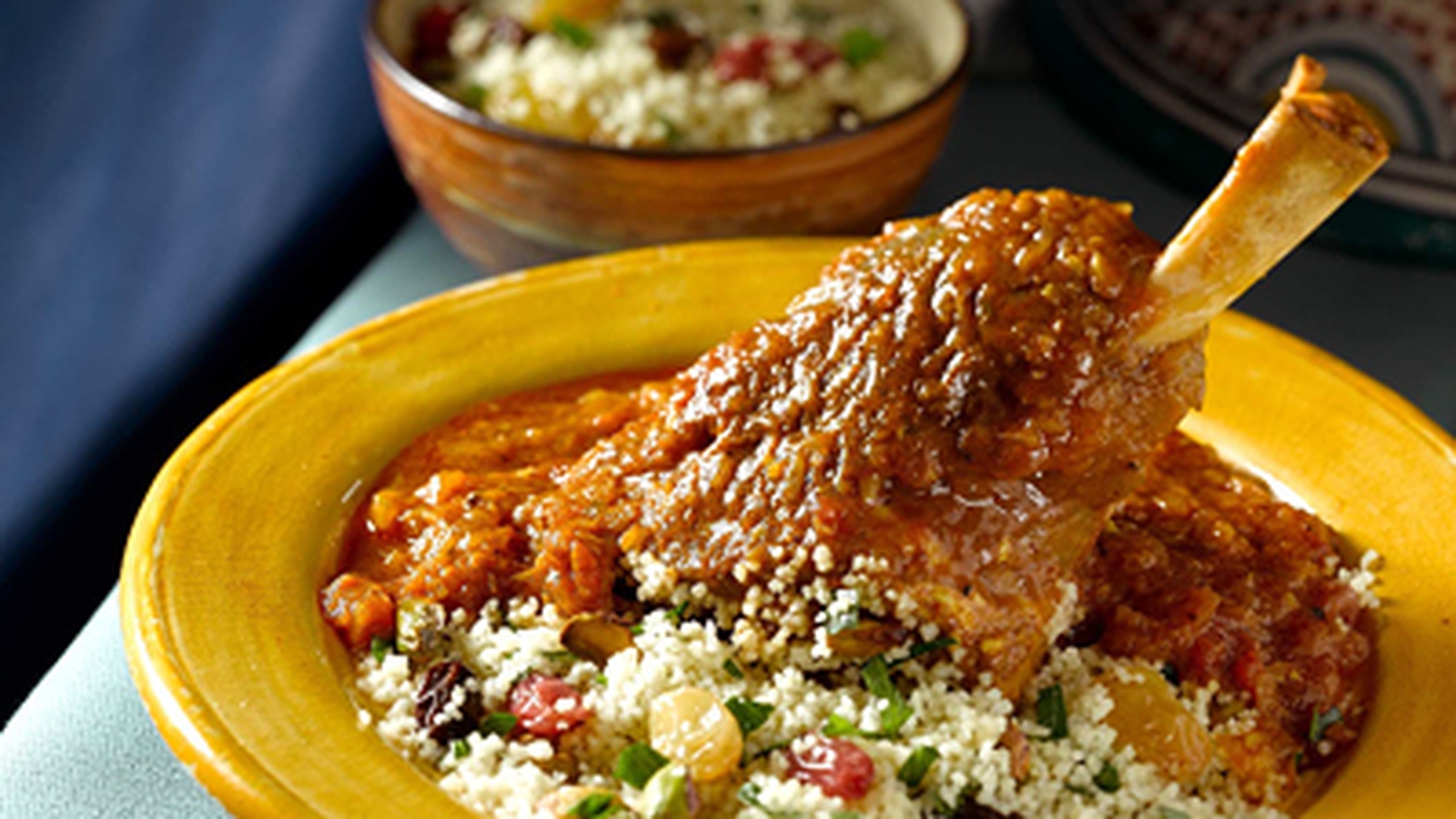 Moroccan Style Braised Lamb Shanks