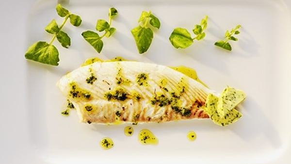 Clodagh McKenna's Baked Turbot with Watercress Butter