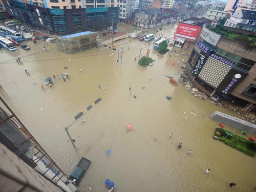 China - Severe flooding after typhoon