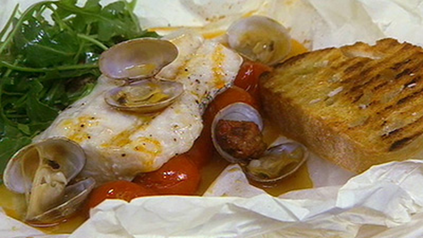 Hake with Clam, Fennel and tomato
