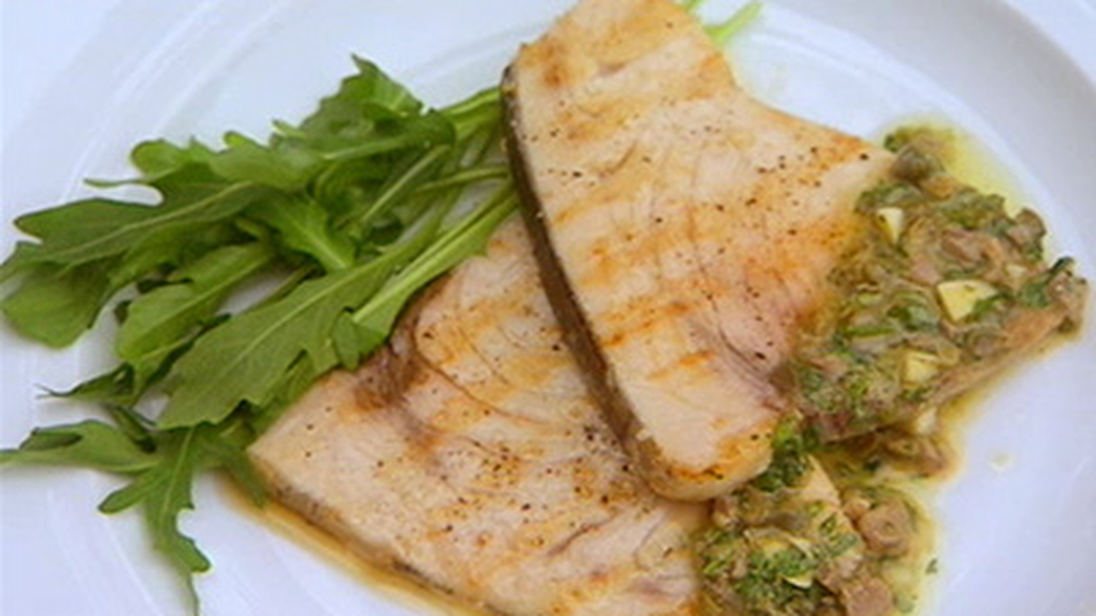 Seared Swordfish with Salsa Verde