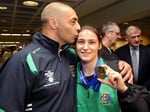 Pete Taylor and Katie Taylor
