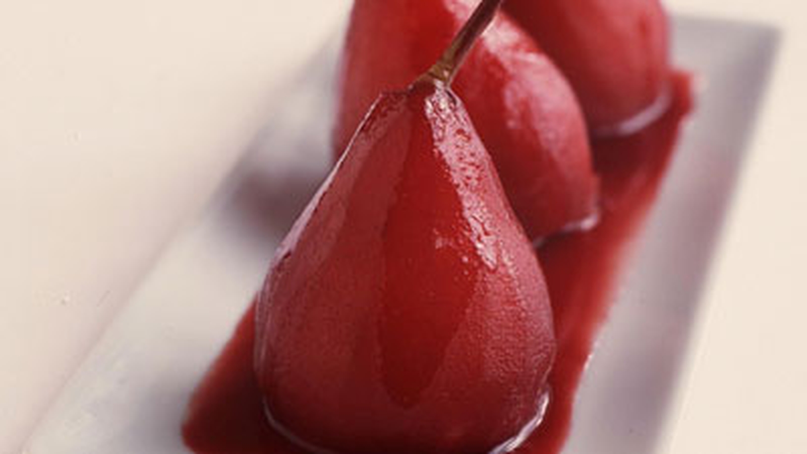 Pears Poached In Port Wine