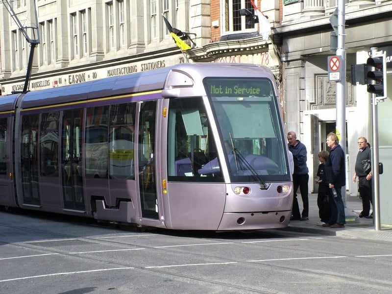 Luas Dublin docklands extension starts