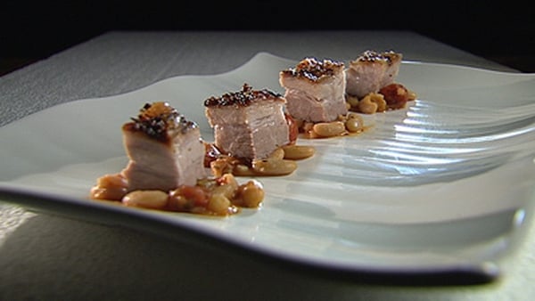 Catherine Fulvio's Roasted Pork Belly with Lemon, Honey and Thyme.