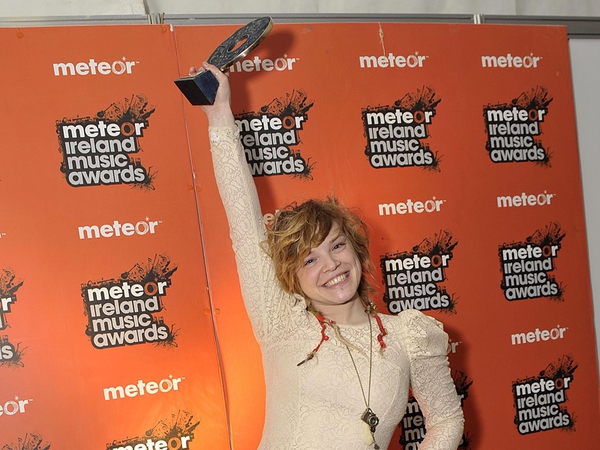 Wallis Bird was just a little bit excited to win Best Irish Female at the awards