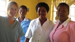 Deirdre Mullins with Ugandan nurses 