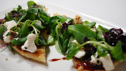 Pan-grilled Bruschetta with Onion Marmalade and Goat's Cheese: Tommy Bowe