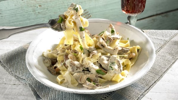 Tagliatelle with Creamy Blue Cheese Sauce