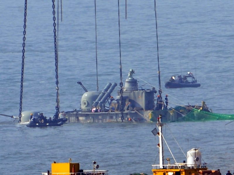 North Korea denies sinking naval vessel