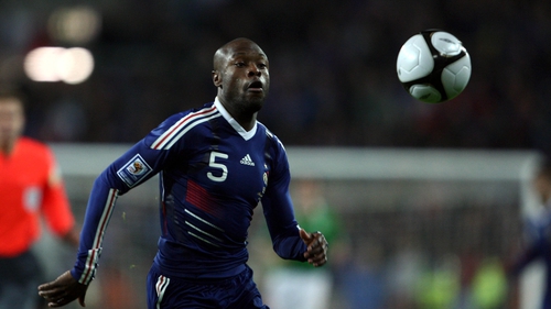 William Gallas went closest to scoring for France