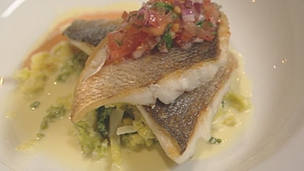 Another delicious dish from Martin Shanahan, Sea Bass with Tomato Salsa.