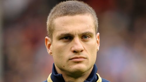 Nemanja Vidic is the rock at the heart of the Serbian defence