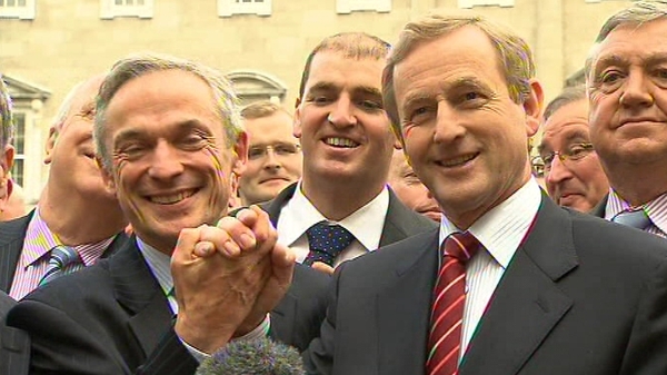 Richard Bruton & Enda Kenny - 'Party can move on united'