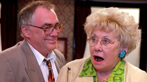Liz Dawn as Vera Duckworth with on-screen husband Jack, played by the late Bill Tarmey