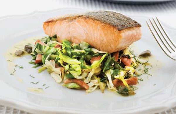 Simple salmon with a real wow factor. Martin Shanahan's Oven-baked Salmon recipe.