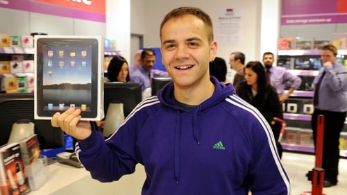 Dublin - Maciej Pestka was one of the first to get an iPad - (Pic: Paul Sharp/Sharppix)