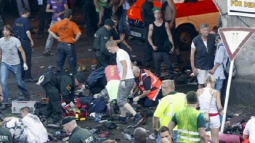 Duisburg - Stampede at entrance tunnel