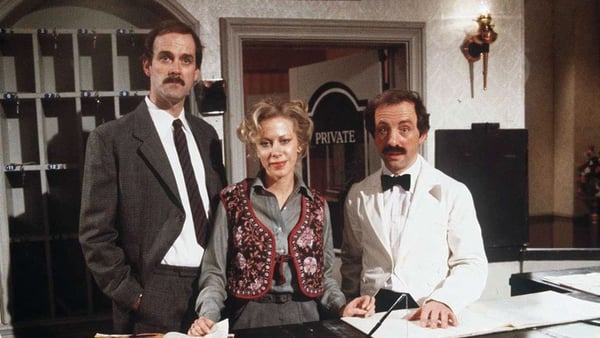 John Cleese, Connie Booth and the late Andrew Sachs in Fawlty Towers