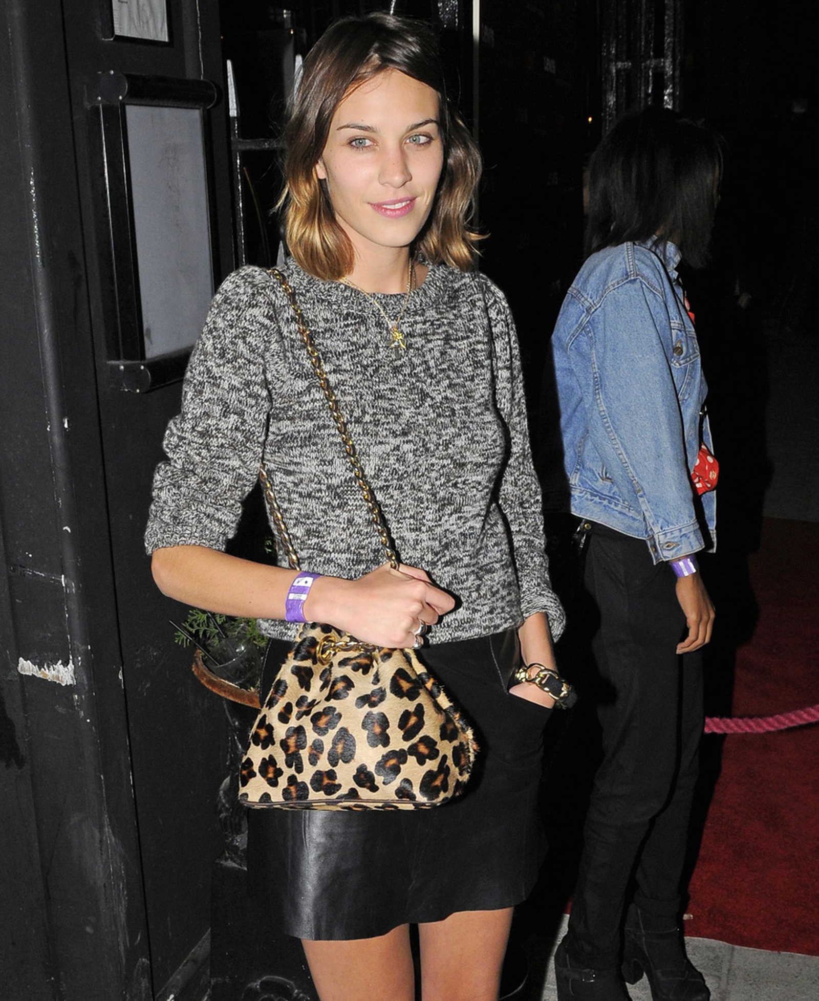 Alexa Chung + leopard skin