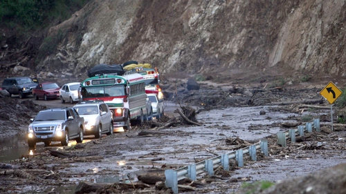 Guatemala - Landslide on Inter-American Highway