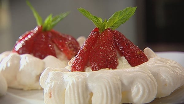 Catherine Fulvio's Meringues with a Ricotta Cream and Balsamic Strawberries
