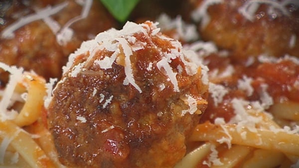 Catherine Fulvio's Meatballs in Spicy Tomato Sauce