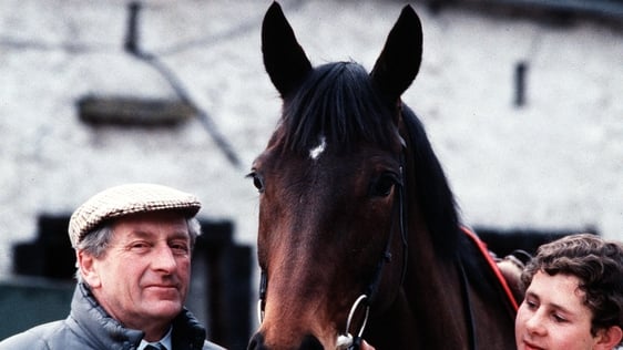 Trainer Paddy Mullins pictured with Gold Cup Winner Dawn Run.