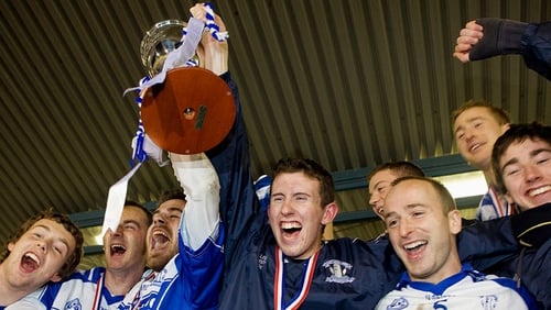 Burke (centre) and Castleisland Desmonds - 2010 winners