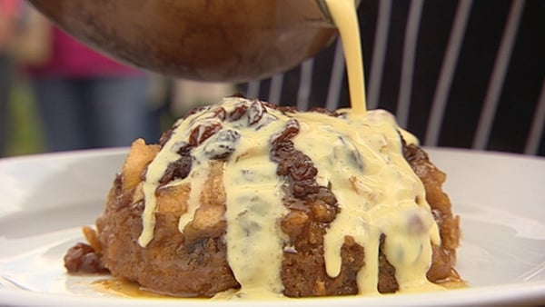 Richard Corrigan's Steamed Apple Pudding with Homemade Custard