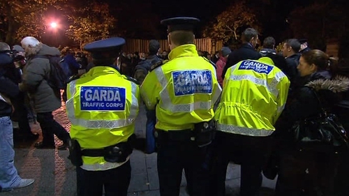 Dublin - Gardaí monitored the protest