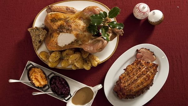 Traditional Roast Turkey with Cranberry Flavoured Gravy